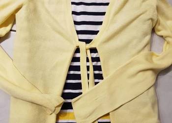 H&M komplet sweterek bluzka bolerko narzutka wełniany