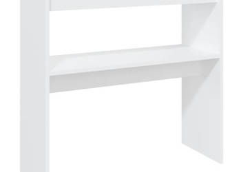 Stolik konsolowy biały 80x30x80 cm materiał drewnopochodny WM-808314