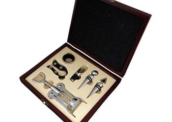 Zestaw do Wina 4w1 Otwieracz do Wina + Zatyczka + Pierścień + Nalewak