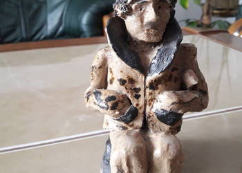 Stara figurka z szamotu - sztuka ludowa Stara figurka z szamotu - sztuka ludowa