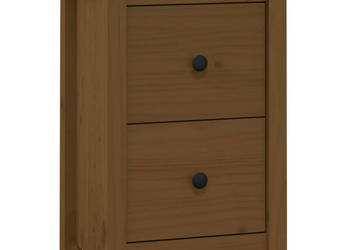 Szafka nocna miodowy brąz 40x35x615 cm lite drewno sosnowe WM-820952