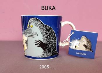 MUMINKI kubek Moomin Arabia Finland - z naklejką i zawieszką - BUKA