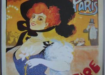 Plakat metalowy duży CASINO de PARIS. Prezenty