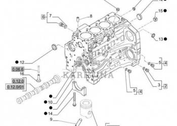 New Holland T6010 Blok cylindra 2830738