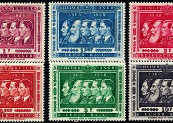 KONGO BELGIJSKIE 1958 MNH**-kompletna seria!Gratis wysyłka!