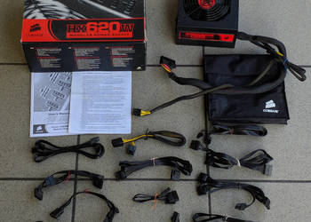 Corsair HXEU 620W (CMPSU-620HXEU) | FULL BOX | Kompletne okablowanie