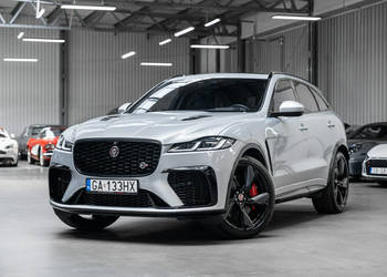 Jaguar F-PACE SVR 5.0 V8 Supercharged 550 KM. Gwarancja 08.2027. Salon PL.…