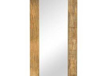 Lustro z ramą z litego drewna mango, 50 x 110 cm（246303）