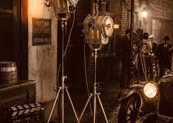 Lampa filmowa teatralna zabytek PRL loft Vintage