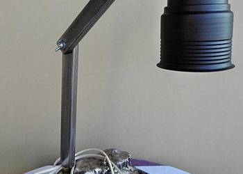 Lampa metalowa oryginalna na biurko - E 27