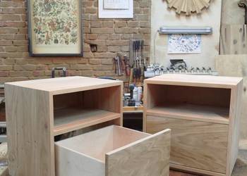 Szafka nocna dębowa, model JUSTI