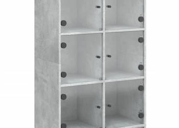 Szafka z drzwiczkami szarość betonu 68x37x109 cm WM-3295853