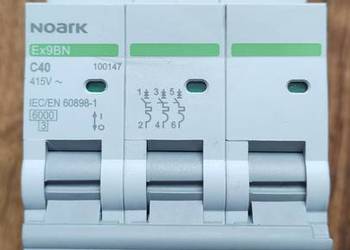 NOARK Wyłącznik nadprądowy 3P C 40A 100147