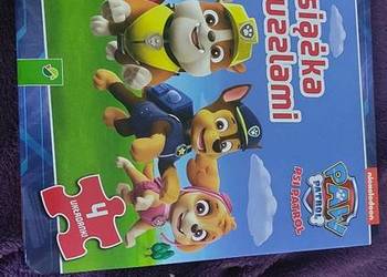 Książeczka z puzzlami Psi Patrol (4 układanki) 3+ Nickelodeon