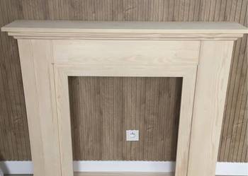 Drewniany portal kominkowy atrapa eko obudowa loft Konsola Boho