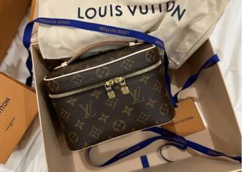 Nowa kosmetyczka LV Louis Vuitton Nice Nano Monogram skóra naturalna Vanity