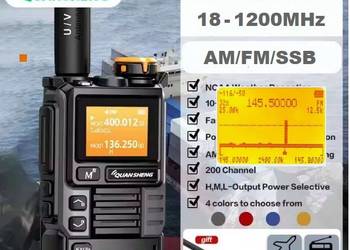 Quansheng AM FM SSB 18-1200MHz Radiotelefon