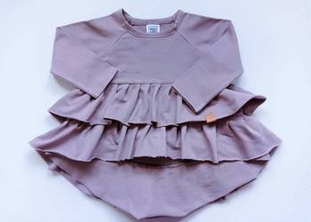 Sukienka tunika bluza z falbankami  Dahlia PoliOli 86-92