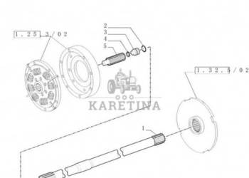New Holland T6010 Wałek 10t, 11t, 968mm l 87372750