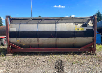 Tank Kontener zbiornik nierdzewny 24 000 l z izolacją i wężownicą grzewczą