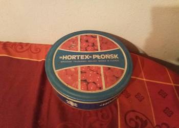 Stara duża puszka PRL Hortex