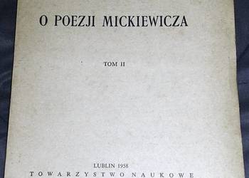 O poezji Mickiewicza. Tom 2 - Wacław Borowy