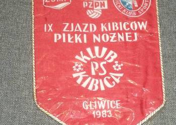 Piast Gliwice Zjazd Klub Kibica 1983  ZSMP - proporczyk