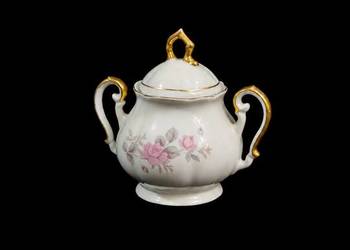 Piękna Porcelanowa Cukiernica w Róże – FP Zaječar (Vintage, PRL)