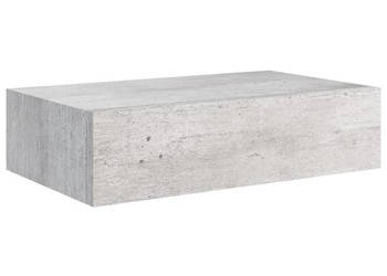 Półki ścienne z szufladą 2 szt. szare 40x235x10 cm MDF WM-330252