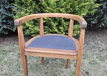 Fotel gabinetowy dębowy po renowacji