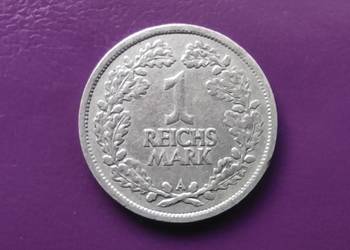 Moneta 1 REICHSMARKA 1925 A - Srebro - Rzadka/Poszukiwana !