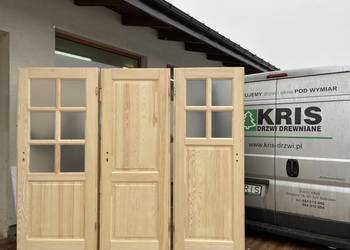 Drzwi drewniane 100% sosnowe z oscieżnicą Kris Dostawa Cały