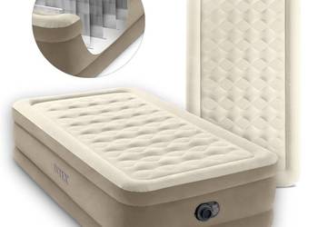 Materac Dmuchany Jednoosobowy Łóżko do Spania z Pompką 230V Intex 64426ND