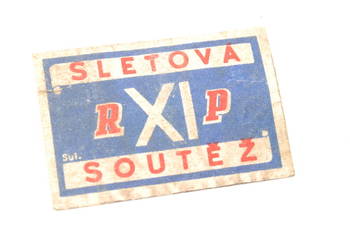 Stara etykieta zapałczana Czechosłowacja unikat kolekcjonerski 1948 Praha 3