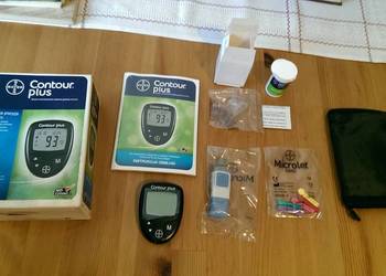 Bayer Contour plus, system monitorowania stężenia glukozy we krwi.