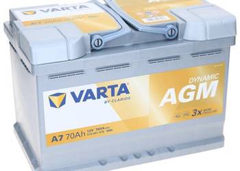 Akumulator 70Ah 760A Varta AGM E39/A7 Radomsko ul.Krakowska 17