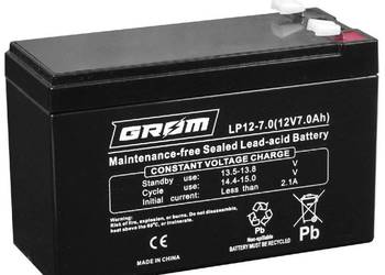 Akumulator żelowy 12V 7Ah GROM LP12-7.0