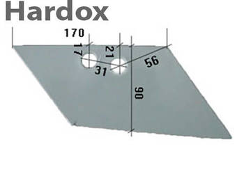 Lemiesz przedpłużka HARDOX 9690911/P części do pługa KRONE