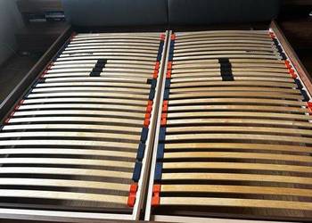 Łóżko 180x200 cm szafki podświetlane led