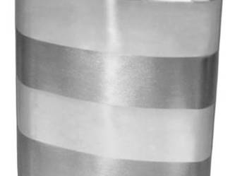 Piersiówka Gentelo 270 ml Stal Nierdzewna Srebrna w Paski 9 OZ