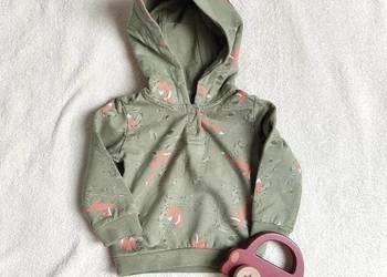 Bluza Lupilu 62 68 bawełna zielona lisy lis liski noworodek newborn
