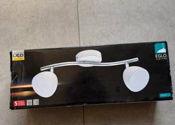 Nowa Lampa Sufitowa LED Eglo Calvos 2 Spoty Biała Loft Design