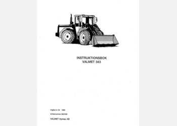 Valmet 343 ładowarka instrukcja obsługi