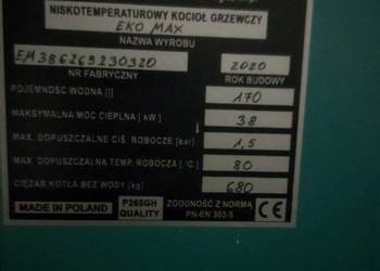 Piec LOGITERM ,38Kw, 2020 rok, ecogroszek,drewno