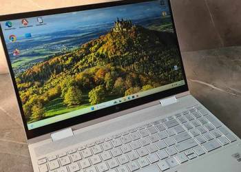 Laptop HP Envy x360 Convertible unikat srebny z podświetlaną klawiaturą