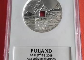Pekin srebro 10zł Ag925 grading