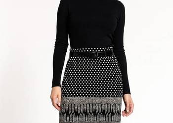 Zimowa modna ciepła spódnica midi