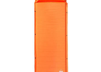 Materac samopompujący z poduszką 1-osobowy pomarańczowy WM-4007129