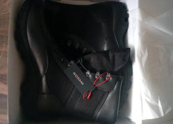 skórzane wysokie buty czarne męskie firmy Wojas rozm.45