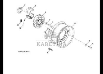R299784 John Deere 8345R - Piasta